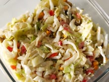 Salada de repolho com maionese