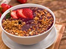 Açaí com frutas