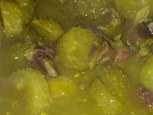 Maxixe com carne seca