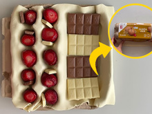 Assisti esse vídeo 3 vezes para acreditar como essa mulher fez uma sobremesa magnífica usando uma caixa de ovos como forma