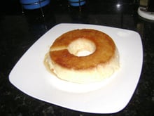 Pudim de pão na panela de pressão