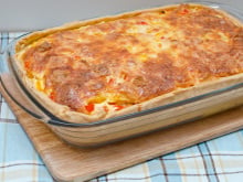 Torta de atum prática feita no liquidificador