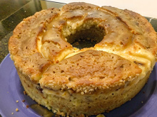 Bolo de banana de liquidificador