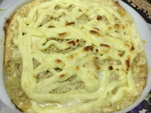 Talharim ao molho de queijo