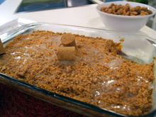 Pavê chocoçoca (chocolate com paçoca)