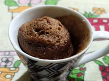 Bolo de caneca sem farinha de trigo e fermento