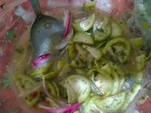 Ceviche de jiló da tia Su
