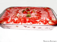 Pavê de chocolate com morango