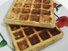Waffles de whey e aveia (fitness)