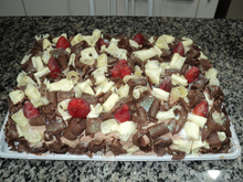 Bolo trufado de chocolate