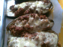 Barquinho de berinjela