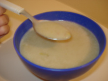 Creme de ervilhas frescas