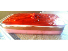 Pavê de morango com chocolate