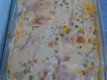 Lasanha de queijo e presunto da mamãe