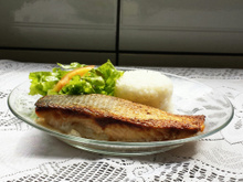 Salmão gratinado