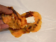 Sanduíche de banana da terra e queijo