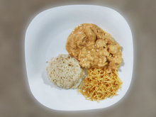 Estrogonofe de frango com conhaque