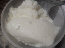 Mousse de limão feito com kefir