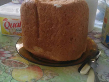 Pão sovado na máquina de pão