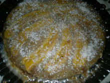 Bolo de banana com coco