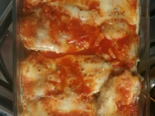 Berinjela à milanesa com molho