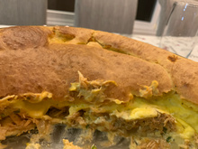 Torta de frango com creme de milho