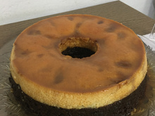 Bolo pudim de chocolate