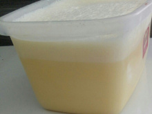 Sorvete de maracujá com gelatina