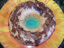 Sorvete enformado de doce de leite