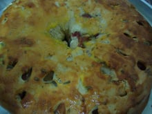 Rosca salgada de calabresa