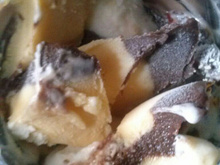 Sorvete de três camadas