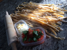 Massa para macarrão caseiro