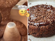 Acordei com muita vontade de comer um bolo bem chocolatudo e fiz essa receita saudável, ficou fofinho e delicioso!