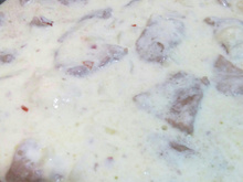 Patinho ao molho de queijo