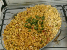 Farofa de feijão verde