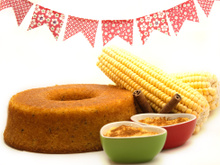 Bolo de fubá com cravo e canela