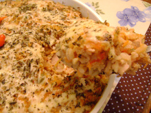 Arroz cremoso com linguiça