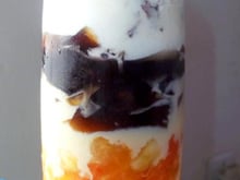 Salada de frutas com sorvete