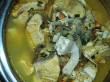 Moqueca de cação e pirão