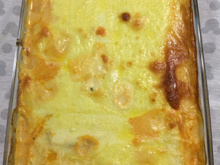 Frango desfiado ao creme de milho