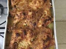 Frango (coxa/sobrecoxa) assada