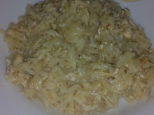 Arroz com frango saboroso