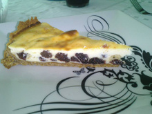 Torta de ricota com passas light