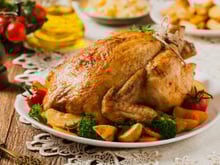 Chester assado de Natal