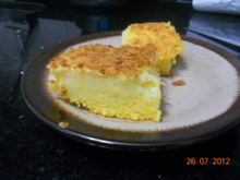 Bolo cremoso liquidificador com leite coco e leite condensado