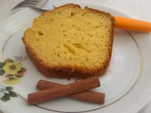Bolo de laranja com casca