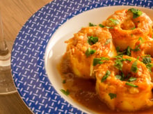 Rondelli com massa de lasanha