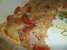 Omelete de atum fácil assado