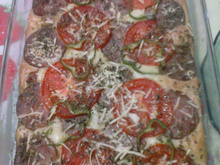 Lanche de calabresa delicioso