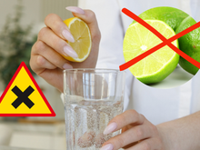 Quem não pode tomar água com limão?